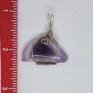 Wire wrapped Amethyst pendant